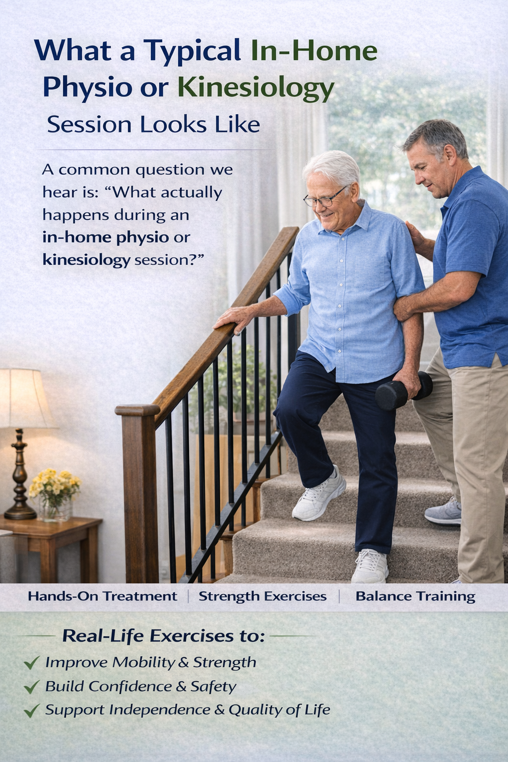 What a Typical In-Home Physio or Kinesiology Session Looks Like